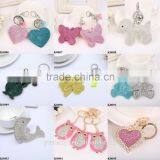 Pink Owl Keychain Reflective Key Chain Alloy Metal Keychain Rhinestone Keyring Fashion Gift K0094 thumbnail-4