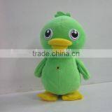 Green Walking and Flapping Duck