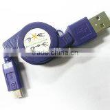 Data and Charging Micro USB Smartphone Retractable Cable