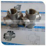 316 Cast Threaded Fitting ,Cross ,Class 150,3/8" BSP Female