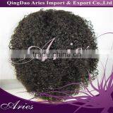 Top Quality, No Tangle No Shed, Peruvian Kinky Curly Front Lace Wigs thumbnail-1