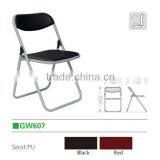 Black Folding Chairs/Metal Backrest Chairs for Office thumbnail-3