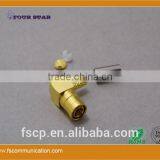 SMB Connector Female Crimp Right Angle for FLEX-2 Cable thumbnail-3