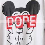 China Wholesale Breathable Organic Cotton Fancy Printed Teen Girl t Shirt thumbnail-4