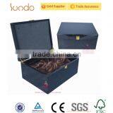 Blue Bulk Custom Wooden Packaging Box China Supplier