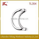 C Style Satin and Mirror Polish Stainless Steel Glass Pull Door Handle thumbnail-1
