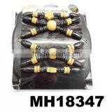 Wholesale Hand Made Colorful Wood Beaded Hair Comb thumbnail-5