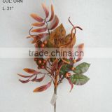 2014 New Style Artificial Flower 21 inch Artificial Autumn Berries Pick