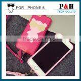 Factory Manufacture Cute Leather Phone Case for Apple IPhone 6 Back Covers thumbnail-1