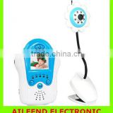 Blue Voice Control Baby Care Kit 2.4Ghz 4CH Wireless Camera Video Baby Monitor