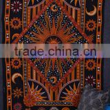 Hippie Mandala Block Printed Tapestry Wall Decor Throw Table Cover 100% Cotton Bedspread Indian Jaipur Manufacturer & Wholesaler