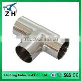Pipe Tee for Stainless Steel Sanitary Pipe Fittings