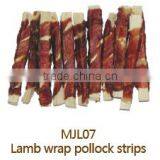 Lamb Strips MJL07 Private Label Dry Pets Food and Dogs Treats Dental Chew Snacks Factory Manufacturer