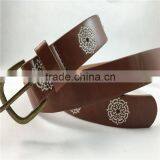 Tan Color Cheap Price PU Faux Leather Belt for Pants thumbnail-2