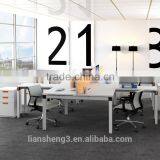 Modern Style MFC Board Office Workstation With Aluminium Alloy Frame thumbnail-2