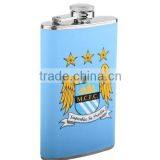 New Fashion Stainless Steel Hip Flask With PU Leather Wrap thumbnail-1