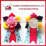 2015 Handmade Various Type of Satin Ribbon Flower Rosette/award Ribbon Rosette thumbnail-4