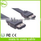 (Type I to Type I) - Black 6ft SATA 6 Gbps ESATA to ESATA External Shielded Cable