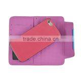 Pink 2 In 1 Magnetic Detached Leather Case For Wiko Getaway thumbnail-6