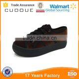Corduroy Vulcanized Shoes China Women High Top Shoes Canvas Shoes thumbnail-3
