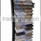 SR017-2 New Style Metal Curve Floor Display Stand for Marble and Granite