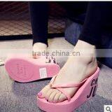Women Summer Thick Bottom High Heel Wedge Platform Sandals Flip Flops Beach Sandal Slippers thumbnail-2