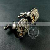 14x19mm Vintage Style Steam Punk Watch Movement Gun Black Fashion Cuff Link 6600034 thumbnail-3