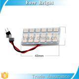 Everbright dc 12v Festoon/T10 Bulbs 5050 18SMD Led Panel Light thumbnail-2