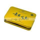 rectangular hinge lid tin box,high quality candy tin box