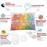 Bath Toy Organizer for Baby Boys and Girls With 2 Strong Suction Cups thumbnail-3