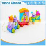 Colorful Wood Stocking Train Toys Animal Shape Blocks Education Gift thumbnail-4