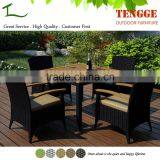 Rattan Wood Garden Furniture Rattan Wood Dining Table With 4 Chairs thumbnail-1