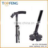 Standable Foldable Cane With LED Light/Walking Stick With LED Light/elderly Walking Stick thumbnail-1