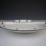 Eco-friendly White Porcelain Plate Round Square Oval Leaf Shape thumbnail-5