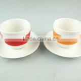 Cheap Color Tableware Six Cup and Saucer With Color Box thumbnail-2