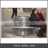Stainless Steel Round Tree Bench thumbnail-1