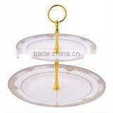 Porcelain Double Cake Dinner Plate