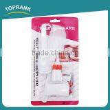 Toprank Baking Tools Color Handle Plastic Spatula Set Cake Decorating Baking Pastry Spatula Set With Measuring Spoon thumbnail-1