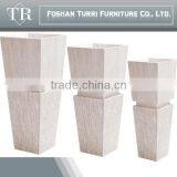 Modern White Travertine Marble Flower Stand for Sale thumbnail-4