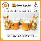 Colorful Small Size Ceramic Animal Rabbit Figurines for Easter and Home Decorative Items thumbnail-5
