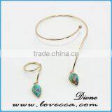 Wholesale Special Shape Wire Semi-precious Stone Bracelet thumbnail-2