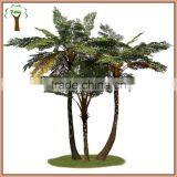 White Artificial Spinulose Fern Trees as Team for Landscape Decoration thumbnail-1