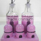Pink Plastic Sleeves Cylinder Glass Salt and Pepper Wedding Favors thumbnail-1