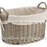 Oval Rattan/wicker Storage Basket Type/ Laundry Basket thumbnail-2