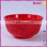 Ceramic Red Glazed Wedding Gift Decorative Bowls thumbnail-2