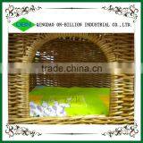 Hand Knitting Rustic Dog and Cat House Wicker Pet Bed thumbnail-4