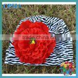 Wholesale Photo Props Toddler Cotton Knit Beanie With Peony Flower thumbnail-1