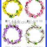Purple Flower Headband Vintage Wedding Crown Artificial Wreath thumbnail-6