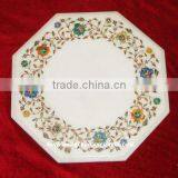 Marble Inlay Dining Table Top thumbnail-1