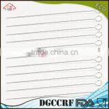 NBRSC 12pcs New Non-stick Stainless Steel Barbecue Needles BBQ Shish Skewers Ring-Tip Handle thumbnail-1